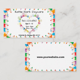 Cartões de visitas de dia simples