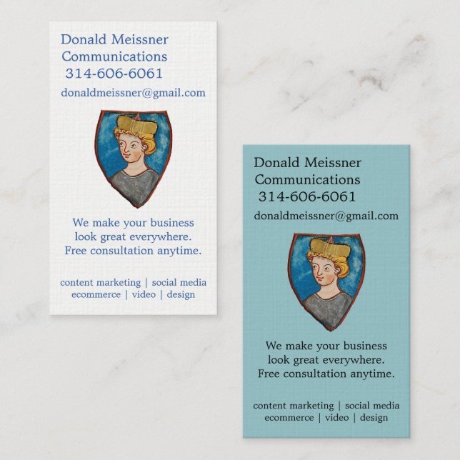 Cartões de visitas de DMC (Frente/Verso)