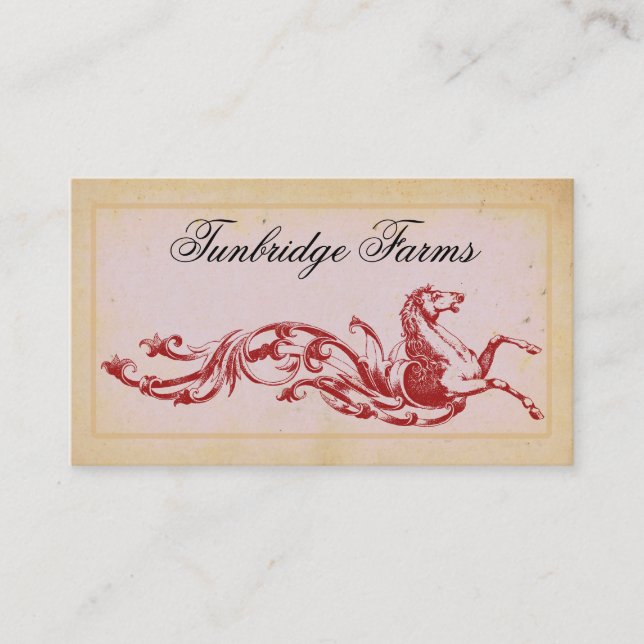 Cartões de visitas de embarque em Fazenda de caval (Frente)