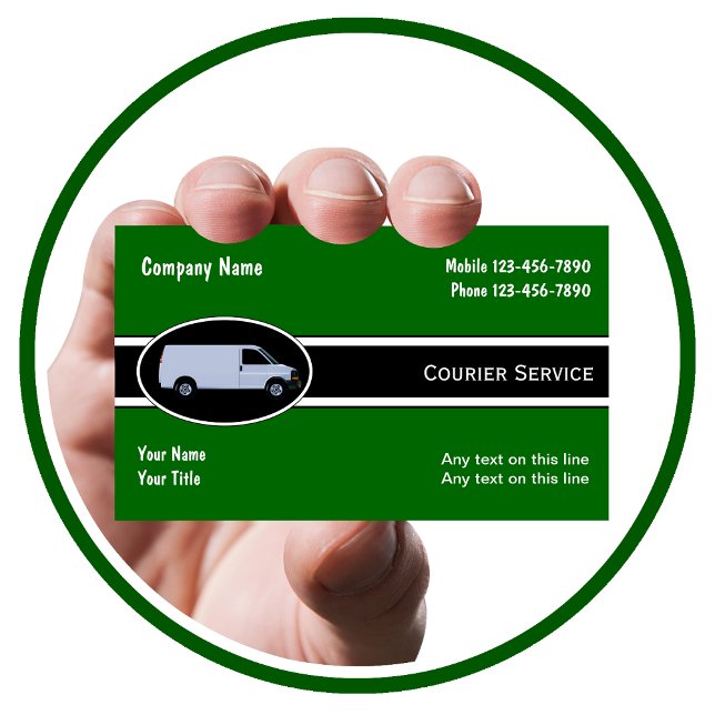 Cartões de visitas de Entrega de Transportador (Courier Business Cards)