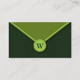 Cartões de visitas de Envelope Elegante Evergreen