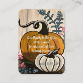 Cartões de visitas De Escritura "Dê Obrigados" Do