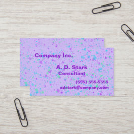 Cartões de visitas de espalhamento roxo claro