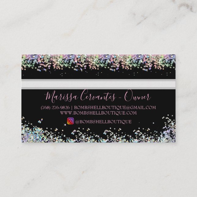 Cartões de visitas de Estilo de Cartão de Crédito (Verso)