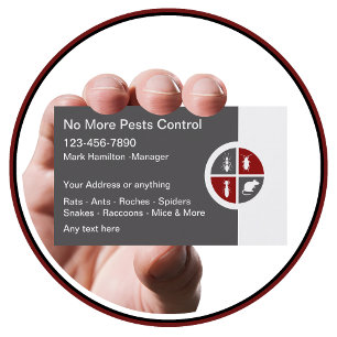 Cartões de visitas de Exterminação Moderna do C