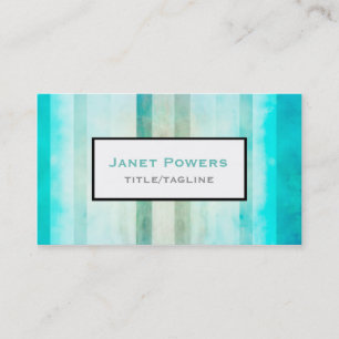 cartões de visitas de faixas de cores d'água perso