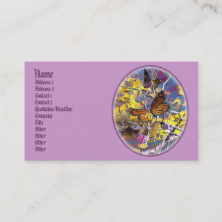 cartões de visitas de fantasia de borboleta dragon