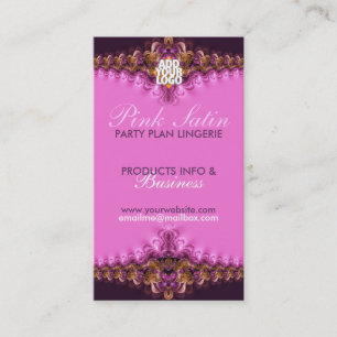 Cartões de visitas de Festas de Lingerie de Lace 