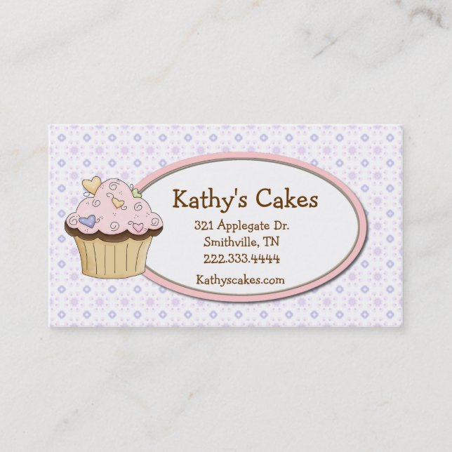 Cartões de visitas de fidelidade da padaria de Cup (Frente)