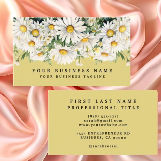 Cartões de visitas de Flores Elegante de Disias Br (Criador carregado)