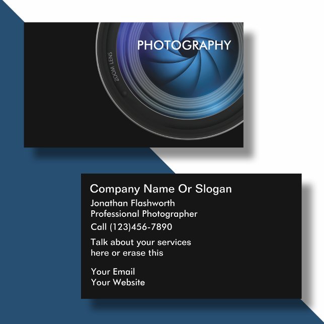 Cartões de visitas de fotografia (Criador carregado)