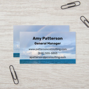 Cartões de visitas de Fotografia do Ocean Rainbow