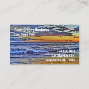 Cartões de visitas de fotografia personalizáveis e