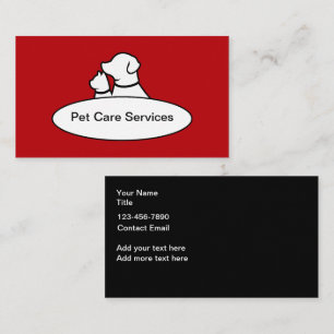 Cartões de visitas de Gato de Cachorro Moderno do 
