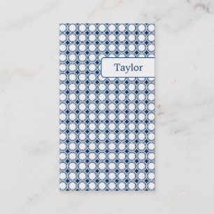 Cartões de visitas de Geometria Moderna - Marinho