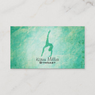 Cartões de visitas de ginástica