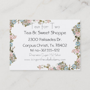 Cartões de visitas de Glória da Manhã Rosa