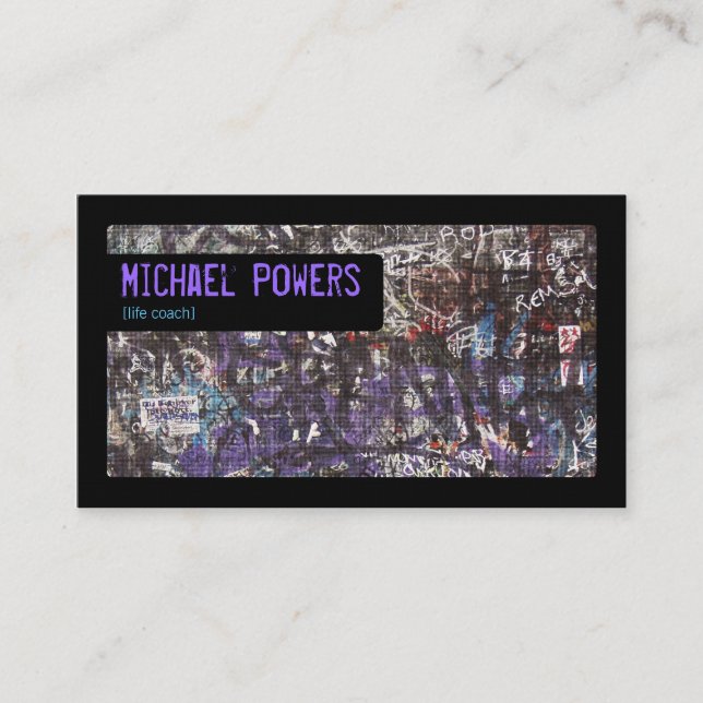 Cartões de visitas de grafite (Frente)