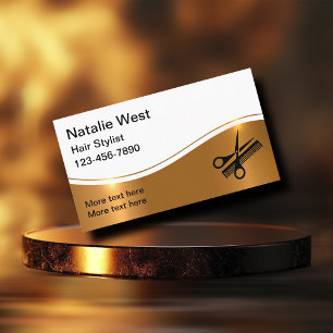 Cartões de visitas de Hairstylist clássicos