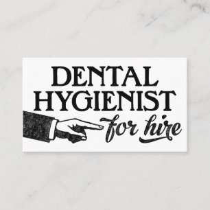 Cartões de visitas de Higienista Dental - Vintage