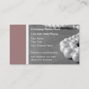 Cartões de visitas de Jeweler