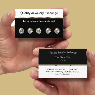 Cartões de visitas de Jeweler