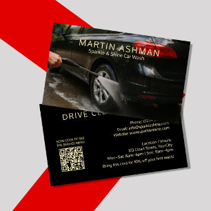 Cartões de visitas de lavagem personalizados de ca