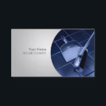 Cartões de visitas de limpeza de casas<br><div class="desc">Legal,  elegante,  mas simples design para a indústria de limpeza de casas que certamente impressionará. Você pode até mesmo mudar a imagem vassoura para sua própria imagem para uma aparência personalizada e exclusiva.</div>