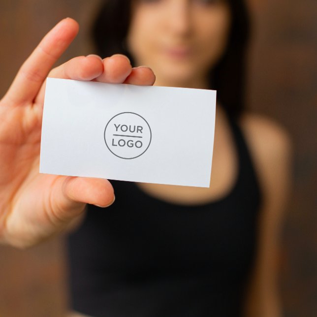 Cartões de visitas de logotipo personalizados - qu (Criador carregado)