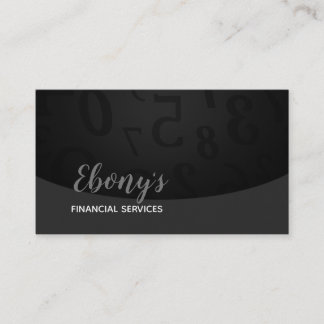 Cartões de visitas de logotipos de serviços financ