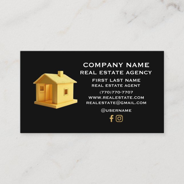 Cartões de visitas de luxo minimalistas (Frente)