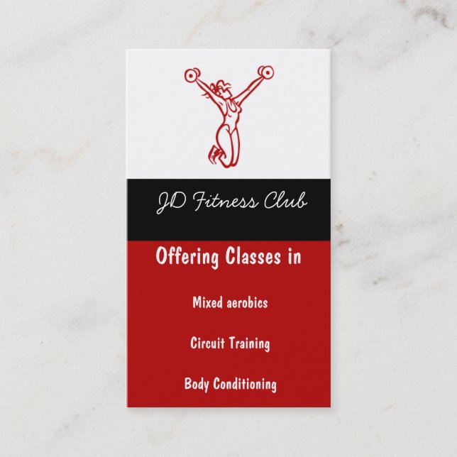 Cartões de visitas de malhação (Frente)