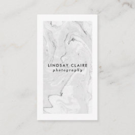 Cartões de visitas de mármore à moda mínimos