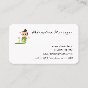 Cartões de visitas de Massas de Relaxação