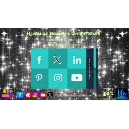 Cartões de visitas de mídia social com 7 pacotes d