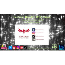 Cartões de visitas de mídia social com 9 pacotes d