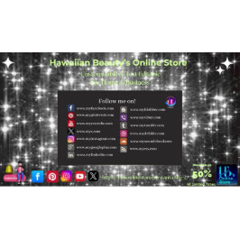 Cartões de visitas de mídia social com pacote de 1