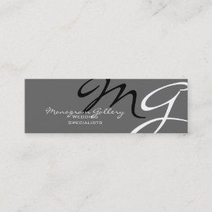 Cartões de visitas de Modelo de Monograma Moderno