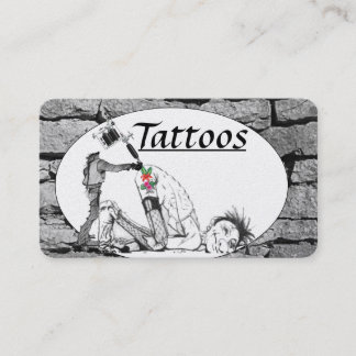 Cartões de visitas de Modelo de tatuagem