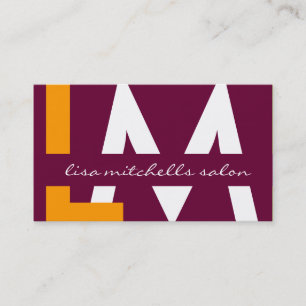 Cartões de visitas de Monogramas Modernos