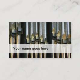 cartões de visitas de música de órgãos