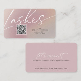 Cartões de visitas de na moda chic modernos do cód