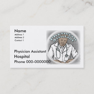 Cartões de visitas de nome personalizado do Assist