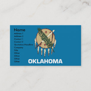 Cartões de visitas de OKLAHOMA