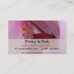 Cartões de visitas de orquídeas