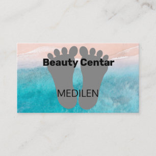 Cartões de visitas de pedicura e de manicura
