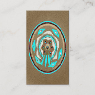 Cartões de visitas de penas tribais