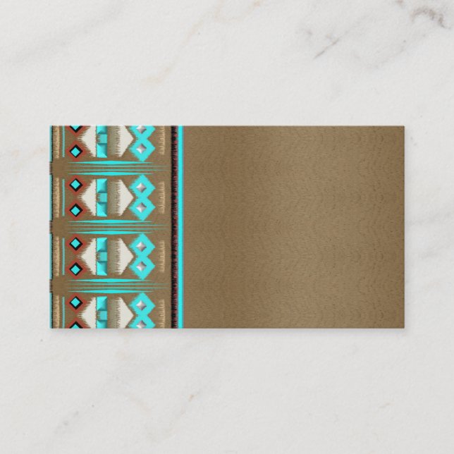 Cartões de visitas de penas tribais do Novo México (Frente)