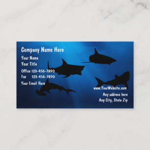 Cartões de visitas de pesca