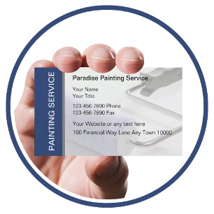 Cartões de visitas de pintura
